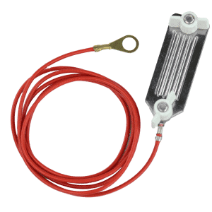 Cable to attach electric fence energiser to fencing tape