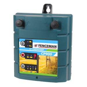 Fenceman CP900 electric fence energiser with constant power so if the 12v supply runs out the internal batteries with operate the energsier