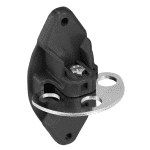 Heavy duty gate handle insulator for electric fences with 3 holes for line connection