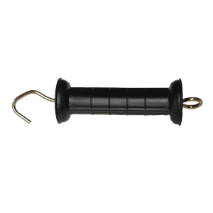 Heavy duty electric fencing gate handle