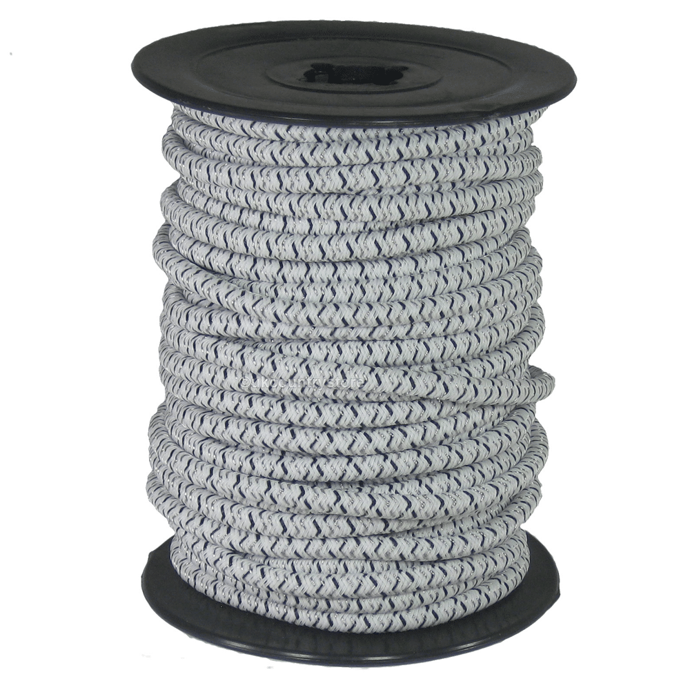6mm diameter bungee rope containing steel lines for electric fences