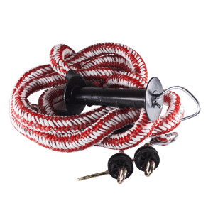 Very good quality and thick electrifiable bungee gate for electric fences