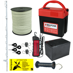White 9v Horse Kit With Balfour 9v Energiser
