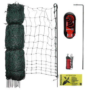 Poultry electric netting kit with Hotline 110cm net & Hotline Gemini energisers