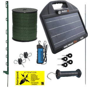Choice of Firedrake solar energiser with this horse fencing kit