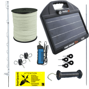 All Hotline Firedrake solar energisers with this horse fencing kit come with a 5 year warranty