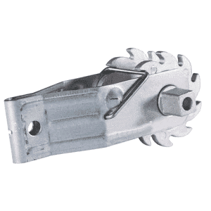 Ratchet strainer for electric fence wire