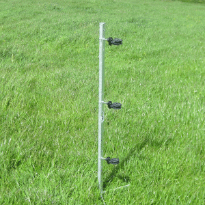 Corner post for an electric fence reel system for use with rope or twine