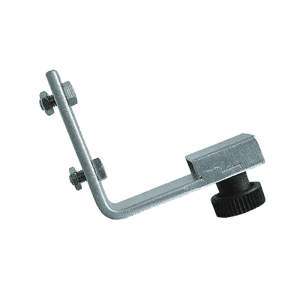 Support bracket to secure to mounting post in order to hold either a geared or non-geared electric fence reel
