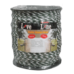 Green & White Turbo rope for electric fences
