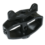 Plastic ratchet strainer for electric fencing twine