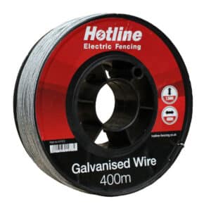 Hotline Gavanised Wire is a stranded steel on a reel for electric fences