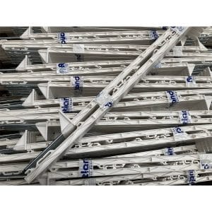 Basic, white 3ft plastic fence posts from Rutland Electric Fencing for mobile fencing
