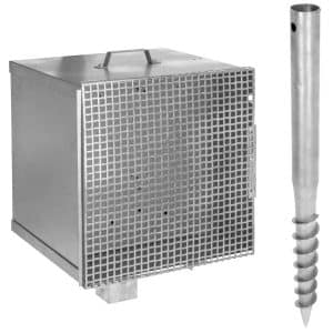 Galvanised box is electrifiable and protects your fence energiser and 12v battery from theft
