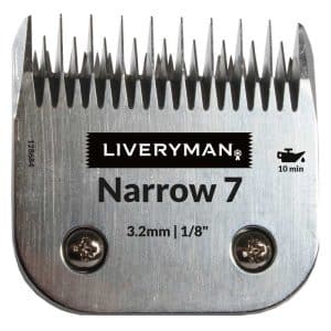 Liveryman Size 7 Narrow Skip Tooth Clipper Blade gives a 3.2mm cut