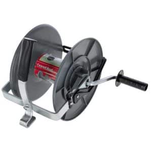 Ako geared reel for electric fencing twine can also be mounted or a reel post